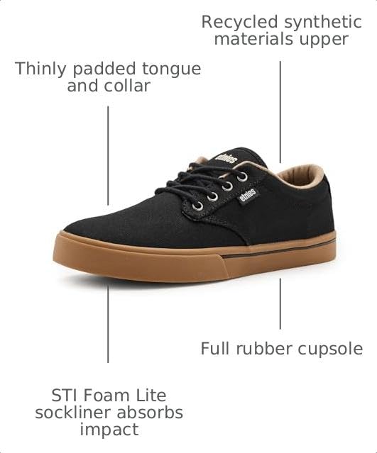 Image of Etnies Jameson 2 Eco Sustainable Skate Style, Reinforced Cupsole, Cushioned Feel, Everyday Sneakers, Vegan