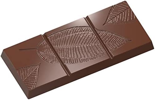 Miniatura 2 de Molde de policarbonato para chocolate 1612 con 4 cavidades para tabletas de hojas de 1.969 in x 4.488 in x 0.315 in de alto