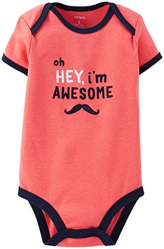 Bodysuit bébé Carter's rose pour faciliter le change de votre garçon