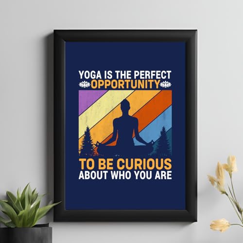 Master Flame Yoga Series-1 Quotes themed Aesthetic Wall Art Poster