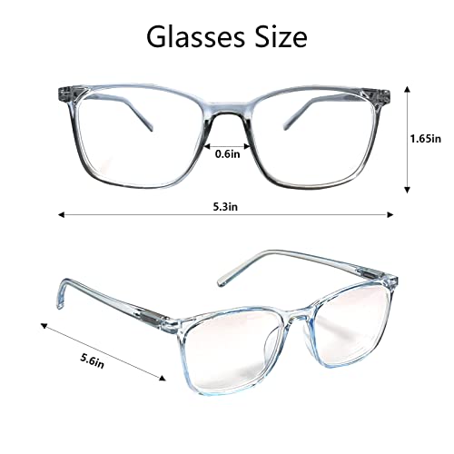 Image of 3 Pack Distance Glasses for Men Women, Blue Light Blocking Lightweight Nearsighted Myopia Spring Hinge Glasses