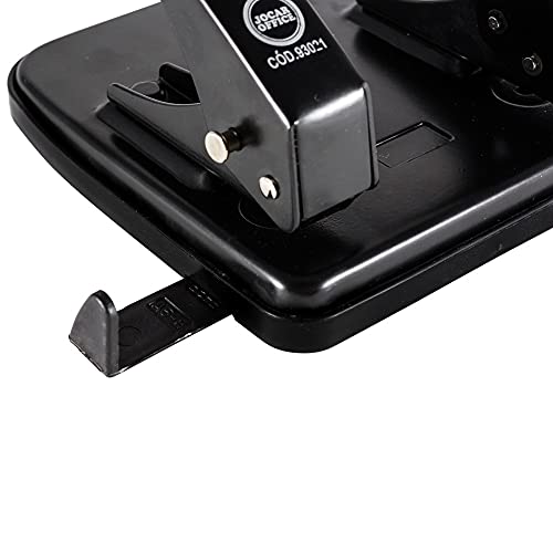 Perfurador de Metal 2 Furos Para 30 Folhas Leonora, Preto