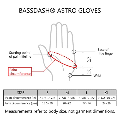 Bassdash Astro Heavy-Duty Sure Grip Fishing Gloves Men’s Women’s Fingerless Gloves For Game Fishing Kayaking Paddling Sailing Mtb #TOP1