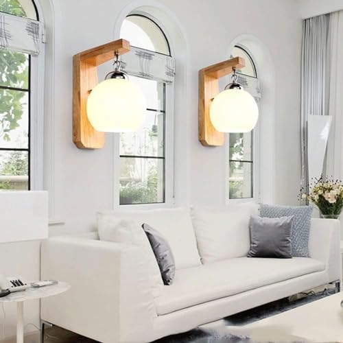 Aplique de pared para sala de estar y pasillo con tulipa led 4