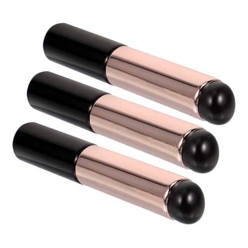 NULYLU Silicone Lip Makeup Brush Set Reusable Lip Applicator for Lipstick Balm Gloss 3 Pieces
