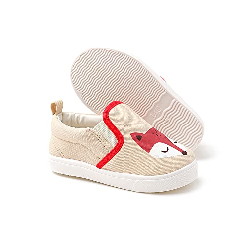 Ozkiz 'Zoo' Animal Slip-On Shoes for Girls Boys Toddler Little Kids_Blue, Pink, Beige, Yellow, Grey US Size 7-11_3