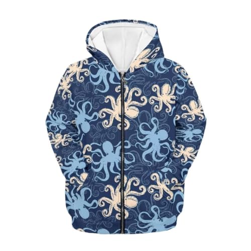 Beauty Collector Cool Graphic Boys Hoodies for Kids Athletic Workout Sweatshits Warm Gym Personalized Streetwear Zip Up