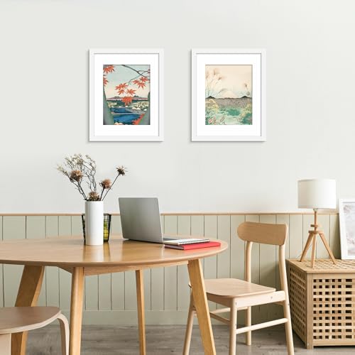 Picrit 15x19 Picture Frame 3 Pack, White Poster Frame, Display Poster 11 x 14 with Mat or 15 x 19 without Mat for Horizontal or Vertical Wall Mounting
