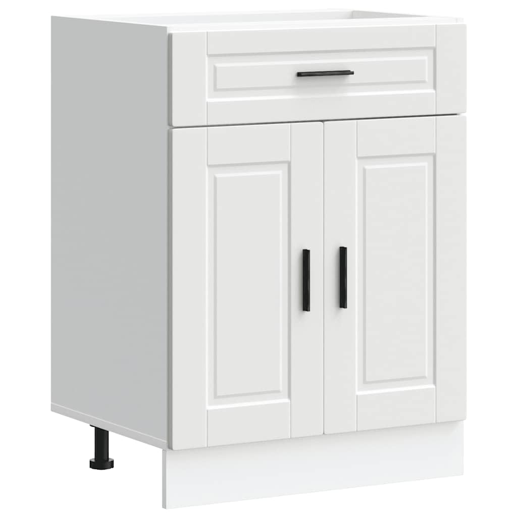 Armoire de cuisine Porto blanc bois d ingénierie