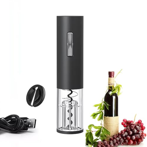 ワインオープナー USB充電式 自動栓抜き フォイルカッター付き 、ソムリエナイフを凌駕 お父さんへのプレゼントに最適