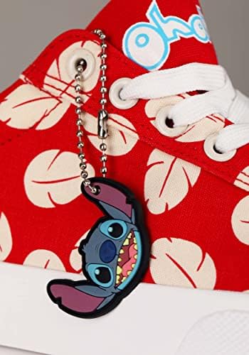 Disney Lilo & Stitch Low-Top Red Unisex Shoes Size 7 | Image 4