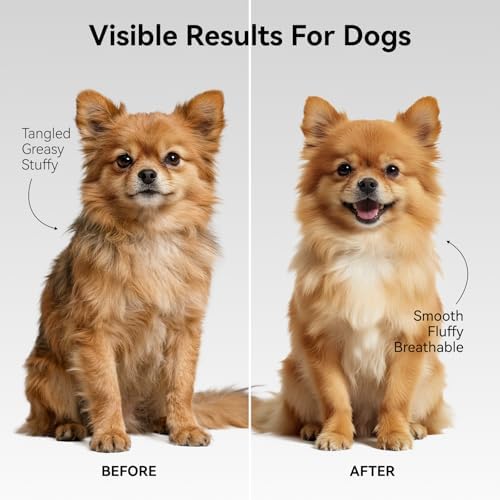 aumuca Undercoat Rake for Cats & Small/Medium Dogs — texture and fabric close-up