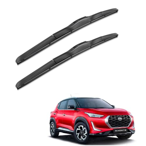 Image of Oshotto Frameless (O.E.M Type) Wiper Blades Compatible with Nissan Magnite (20 inch / 16 inch)