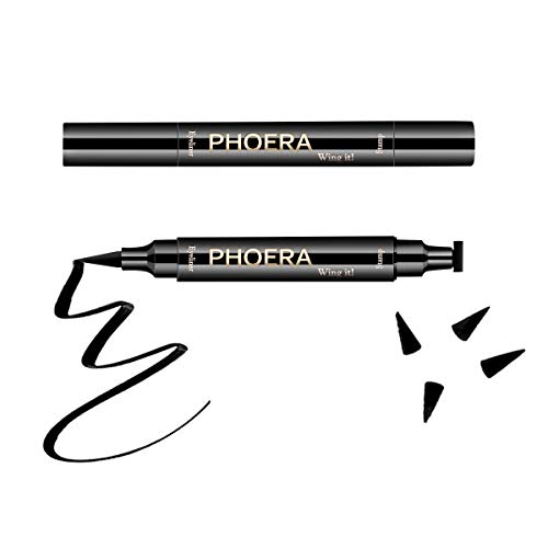 PHOERA Eyeliner Stamp Wingliner -black eyeliner- Anglicolor Liquid Eye liners for Women Black Eyeliner Pen Winged Eyeliner Pencil,Easy to use,Long Lasting,Smudge-proof, No Dipping (Eyeliner Thick Stamp)