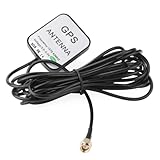 PLOSON Antenna GPS impermeabile PA-06S per auto, spina maschio SMA, base magnetica, navigazione per veicoli marini, barche, auto, veicoli - 28 dB - 3-5 V con cavo da 3 metri