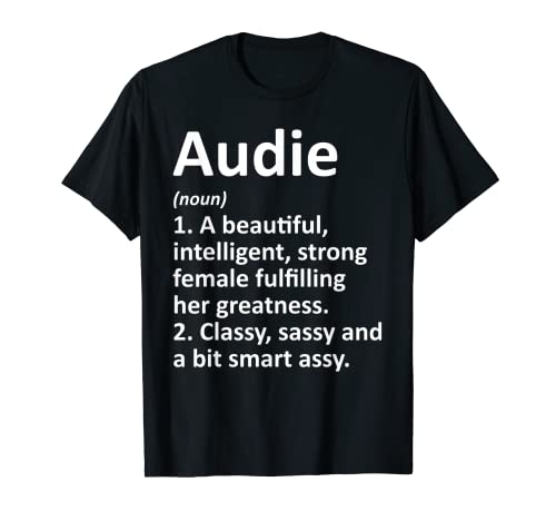 AUDIE Definition Nombre personalizado Regalo divertido de Navidad Camiseta