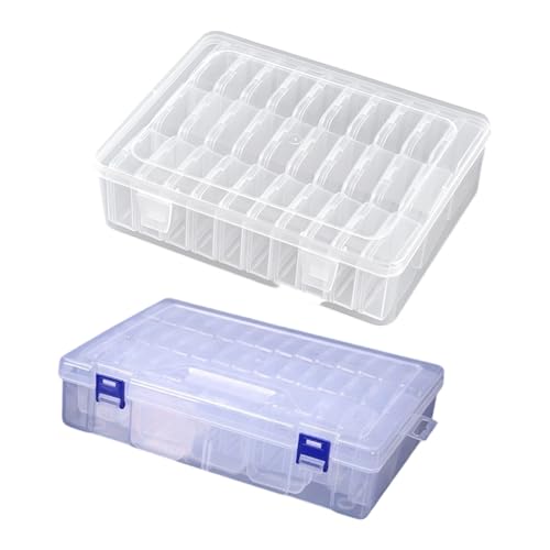 Boîte de rangement transparent pour trier les perles sans poussière