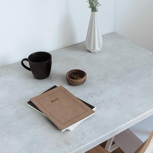 Papel pintado autoadhesivo de efecto hormigón mate de 100x50 cm para muebles de dormitorio 4