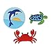 JinJing Beach Bag Accessories PVC Rubber Totes Inserts Charms for Bogg Bag Turtle