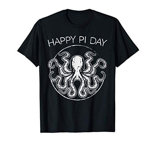 Happy pi day shirt funny math geek octopus octopi circle camiseta