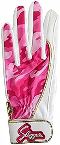 Amazon Slugger 限定商品 守備用手袋 左手用 S 70 ホワイト ピンク ゴールド 25cm 久保田スラッガー 手袋 グローブ
