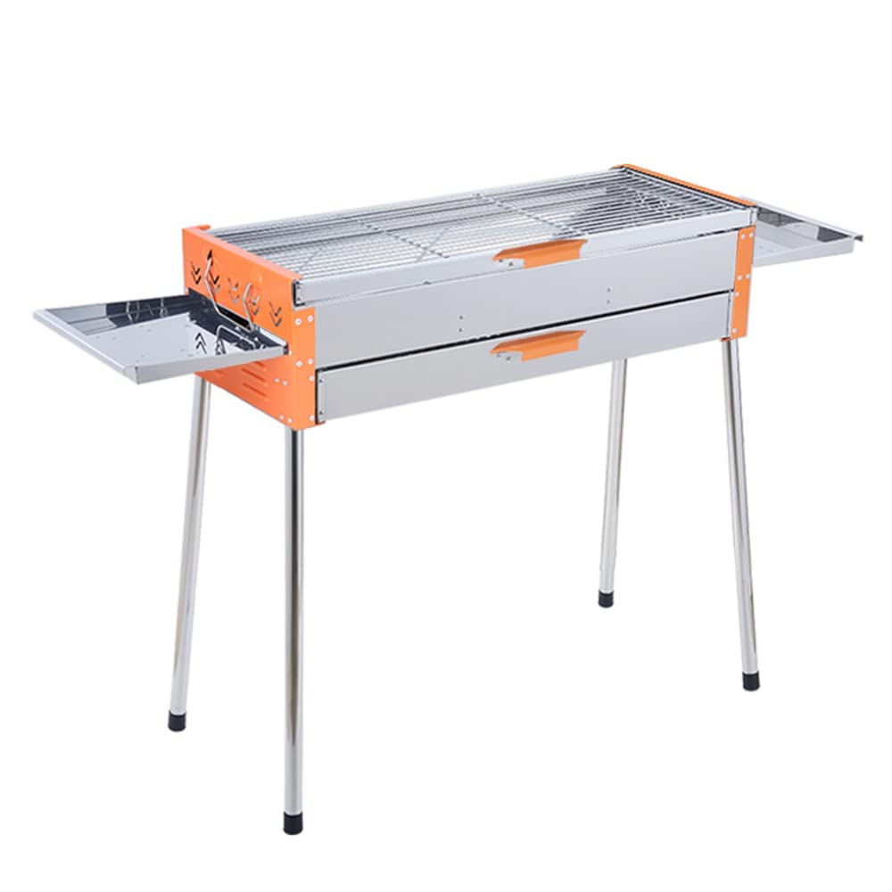 Grill de Acero Inoxidable para Acampar al Aire Libre, Herramienta de Barbacoa Liviana portátil Plegable Plegable para un Picnic de Cocina al Aire Libre, Adecuado para Viajar