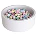 Wonder Space Deluxe Kids Round Ball Pit, Premium Handmade Kiddie Balls Pool, Soft Indoor Outdoor Nursery Baby Playpen, Ideal Gift Play Toy for Children Toddler Infant Boys & Girls (Off White)