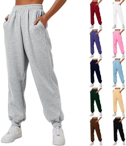 Sweatpants Women Baggy High Waisted Casual Joggers Y2K Aesthetic Lightweight Workout Running Fall Women's Sweatpants