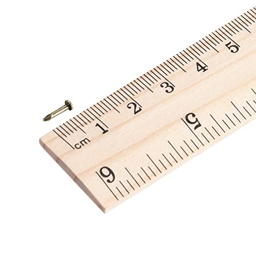 uxcell 800 piezas clavos pequeños 1x8mm y 1x10mm para madera DIY decoración miniatura 4