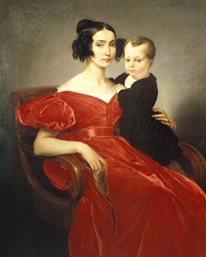 Tableau Francesco Hayez de Teresa Zumali Marsili pour décoration bureau 60x90cm