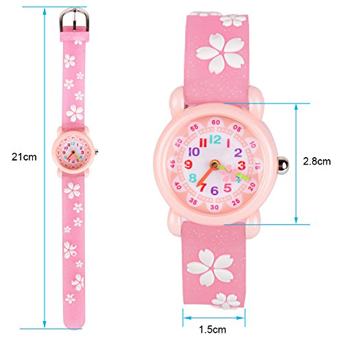 Image of Kids Watches for Boys Girls, 3D Cartoon Wrist Watch for Child Ages 3-8 | Cute Soft Silicone Watchband, Analog Dial, Daily Waterproof Durable, Birthday Christmas Ideal Gift for Little Child