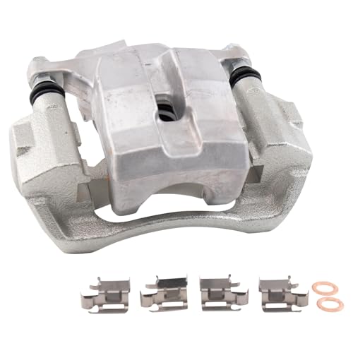 Image of TRQ Rear Left Brake Caliper w /Bracket Drivers Side