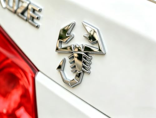 Image of 3D Scorpion Chrome Emblems Badges Sticker Car Vehicle, Truck, Motorcycle, RV, Scooter, SUV, Door, Window, Room, Wall and More Decoration (Silver Scorpion)