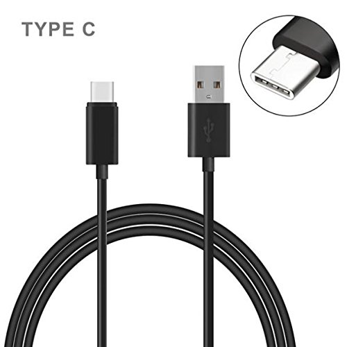 Black 10ft Long Type-C Cable Rapid Charge USB Wire Sync USB-C Power Cord for Verizon Google Pixel XL - Verizon HTC 10 - Verizon LG G5 - Verizon LG G6