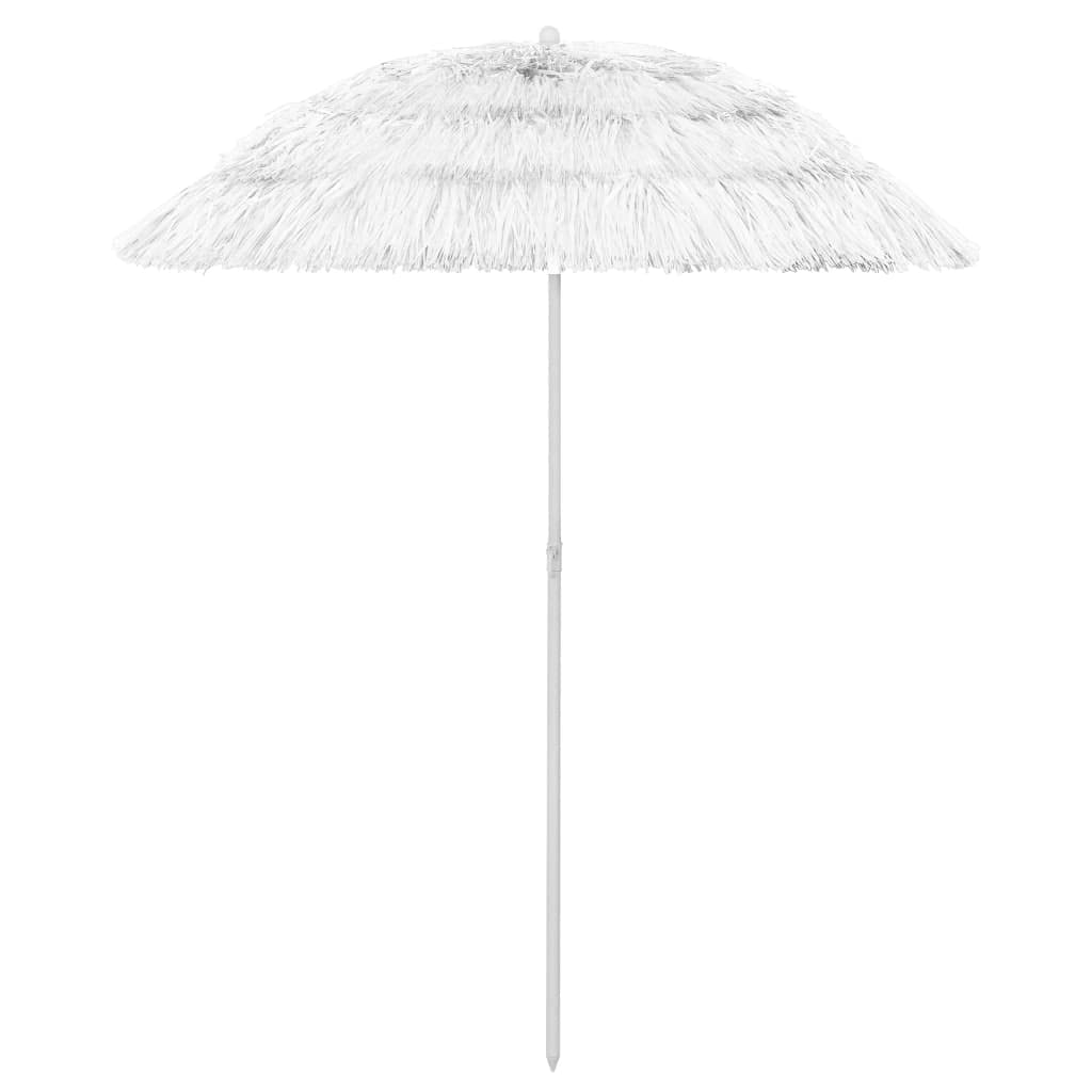 Parasol przeciwsłoneczny Hawaii, niebieski, odporny na promieniowanie UV, poliester, parasol plażowy z mechanizmem przechylania, na taras, do ogrodu, na zewnątrz