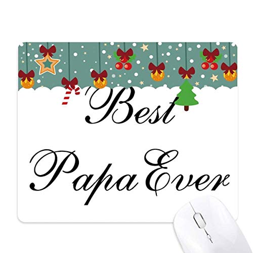 Tapis de souris Best Papa Ever : un message d'amour quotidien en caoutchouc pour son bureau