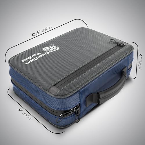 Image of Reaction Tackle Deluxe Bait Binder, Water Resistant Soft Bait Storage System for Soft Plastics and Rigs with Zippered Sleeves, Deluxe Bait Binder