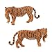 okidg 3 Piece Animal Tiger Figurine Tiger King Family Action Figure Set PVC Model Educational Toys,Cake Topper, Party Favor Supplies