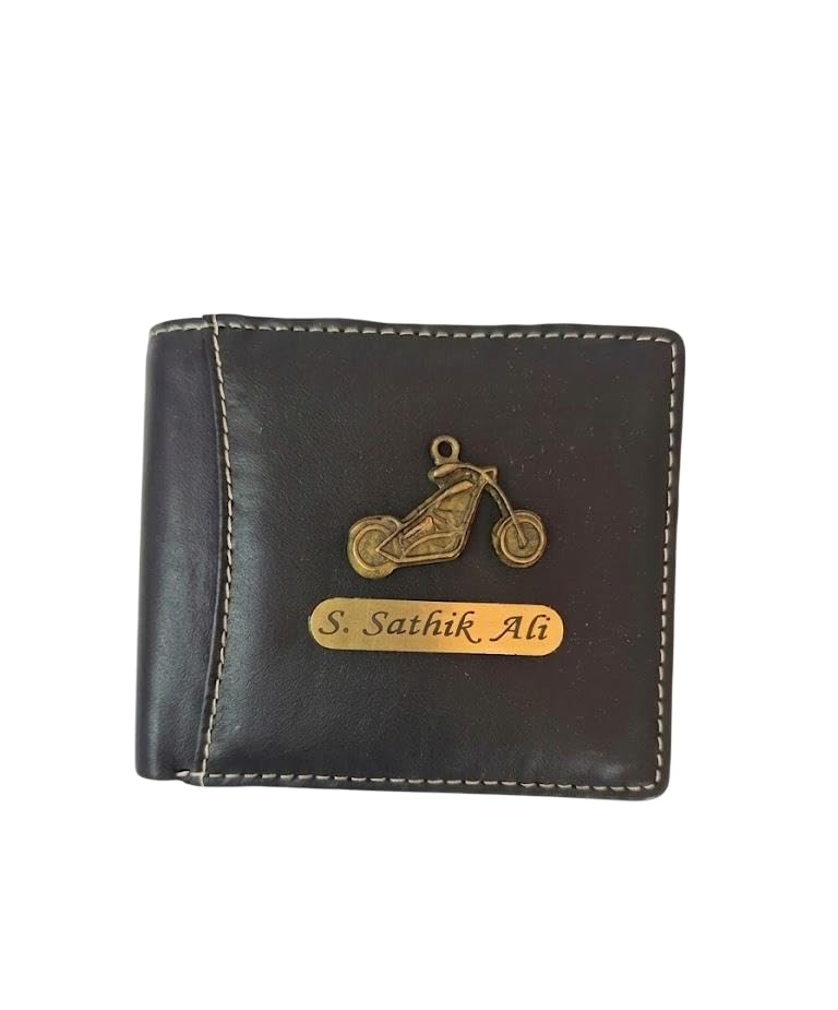 custom Personalized PU Leather Men's Wallet with Customized Name | Birthday Anniversary Corporate Gift for Men Male Husband Brother | Wallets for Men Man | Gift for Dad Father Daddy Papa (Black)-picture-38