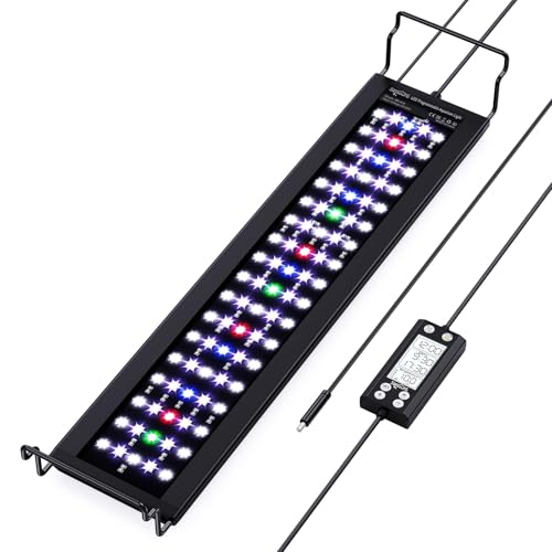 SEAOURA Aquarium Plant Growth Light, 30-36in Full Spectrum LED Fish