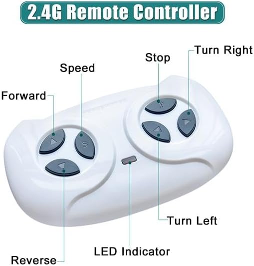 BBH-016 Dual Drive 12V 4.5A.h with 2.4G Remote Control off-road Vehicle Rose Red