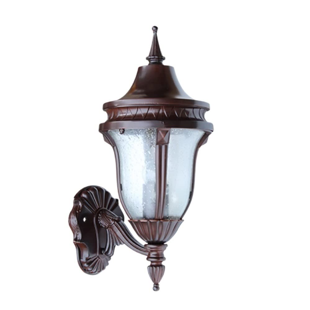 HYJAUSXB Wall Lamps Sconces Style Glass Outdoor Lantern Die cast Aluminum Rainproof Antirust Antique VillaCourtyard Decor Exterior Sconce