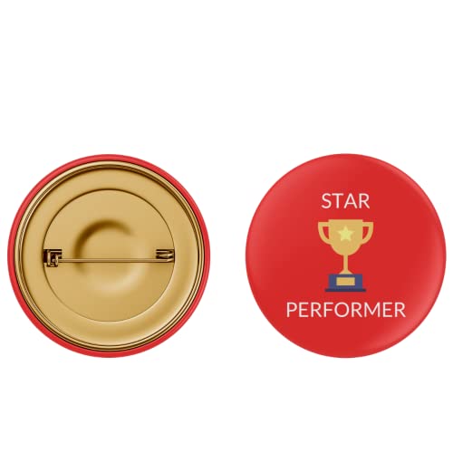 Image of Star Performer Pin Button Badge - Pack of 10