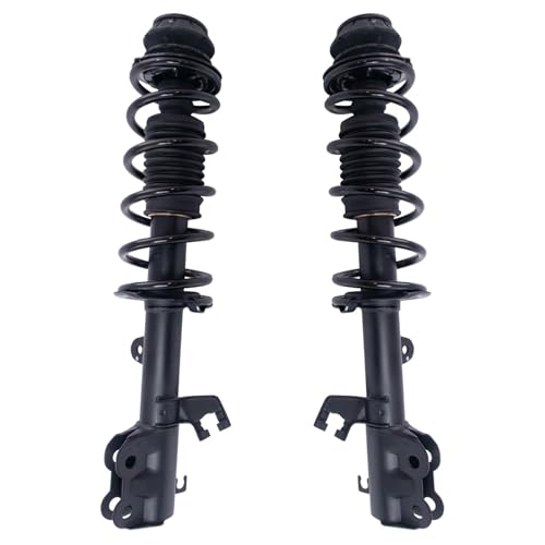 Image of TRQ Front Driver and Passenger Side Strut and Spring Assembly Set Compatible with 12-19 Nissan Versa Versa Note