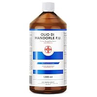 AIESI Olio di Mandorle Dolci F.U. puro 100% spremuto a freddo, 1000 ml