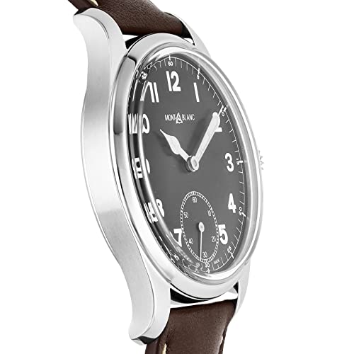 [MONTBLANC(モンブラン)] 腕時計 Time Manual Small Second 1815 マニュアル スモールセコンド ブラック 文字盤 ステンレススチール サファイヤガラス 手巻き 3気圧防水 44MM スイス 万年筆 ボールペン Watch 112638 メンズ ブラウン [並行輸入品] 商品画像2