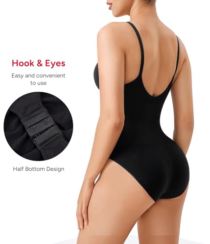 Nebility Shapewear Bodysuit for Women Tummy Control Body Shaper Seamless Sculpting Snatched Waist Trainer Body Suit3