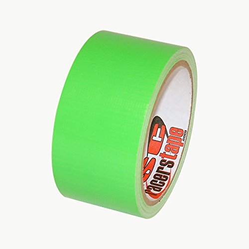 ISC Neon Standard-Duty Racer's Tape [Duct Tape]: 2 in. (48mm actual) x 30 ft. (Fluorescent Green)