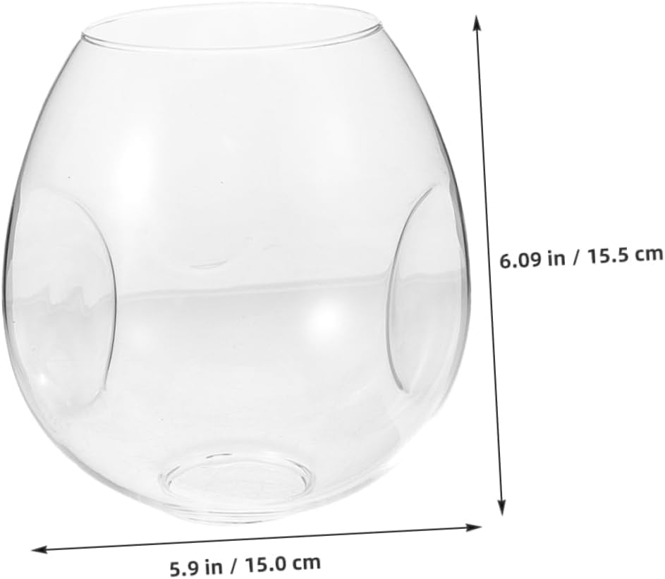 jojofuny Vintage Clear Glass Chandelier Lampshade Replacement Decorative Globe Light Shade for Ceiling Lights Wall Sconce Cover for Ceiling Decor Bathroom Vanity Light Fixtures