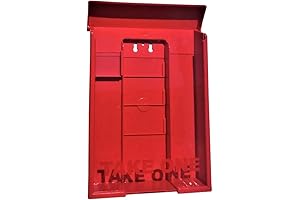 Red Snap Shut Brochure Box for Construction Sites